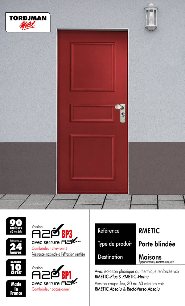 Porte blindée RMETIC
