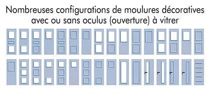 Configurations de moulures décoratives