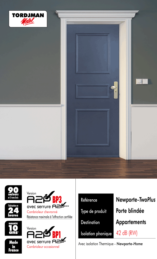 newportetwoplus Porte blindée NewporteTwoPlus